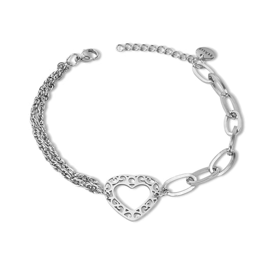 Pulseira Corazón - em aço inoxidável