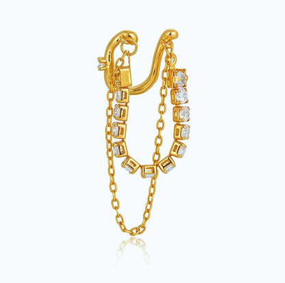 Earcuff Amélie - em aço inoxidável