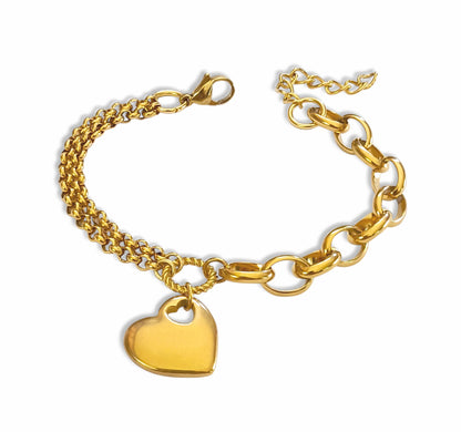 Pulseira Herta - em aço inoxidável dourado