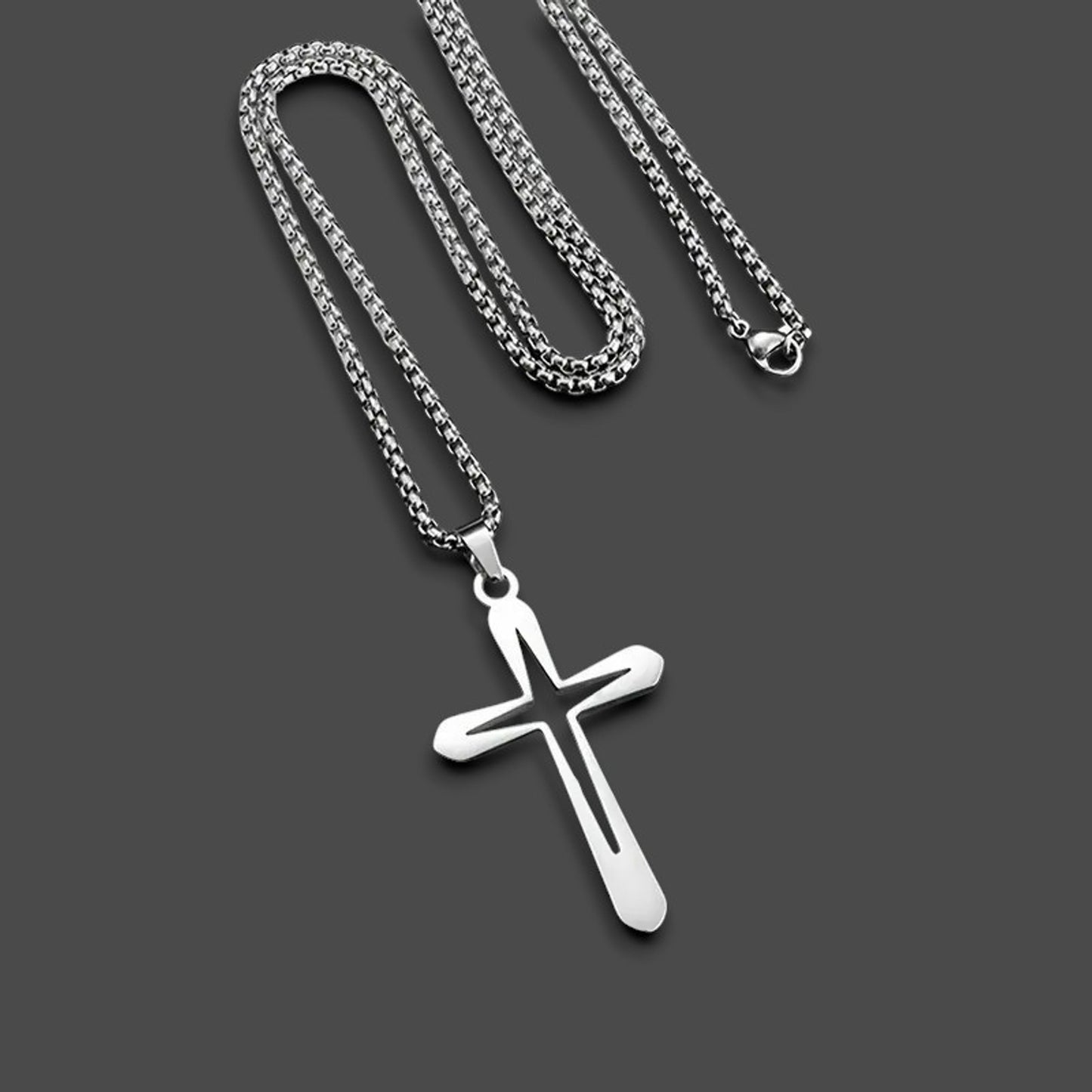 Colar Templários - em aço inoxidável