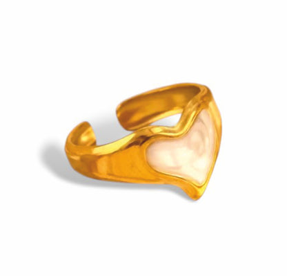 Anel Cuore - em aço inoxidável