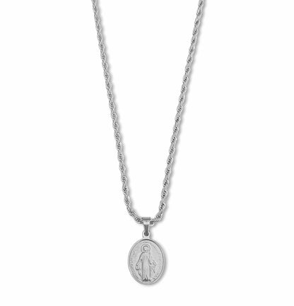 Colar Senhora da Graça - em aço inoxidável