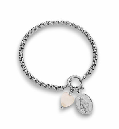Pulseira Lady of Graces - em aço inoxidável