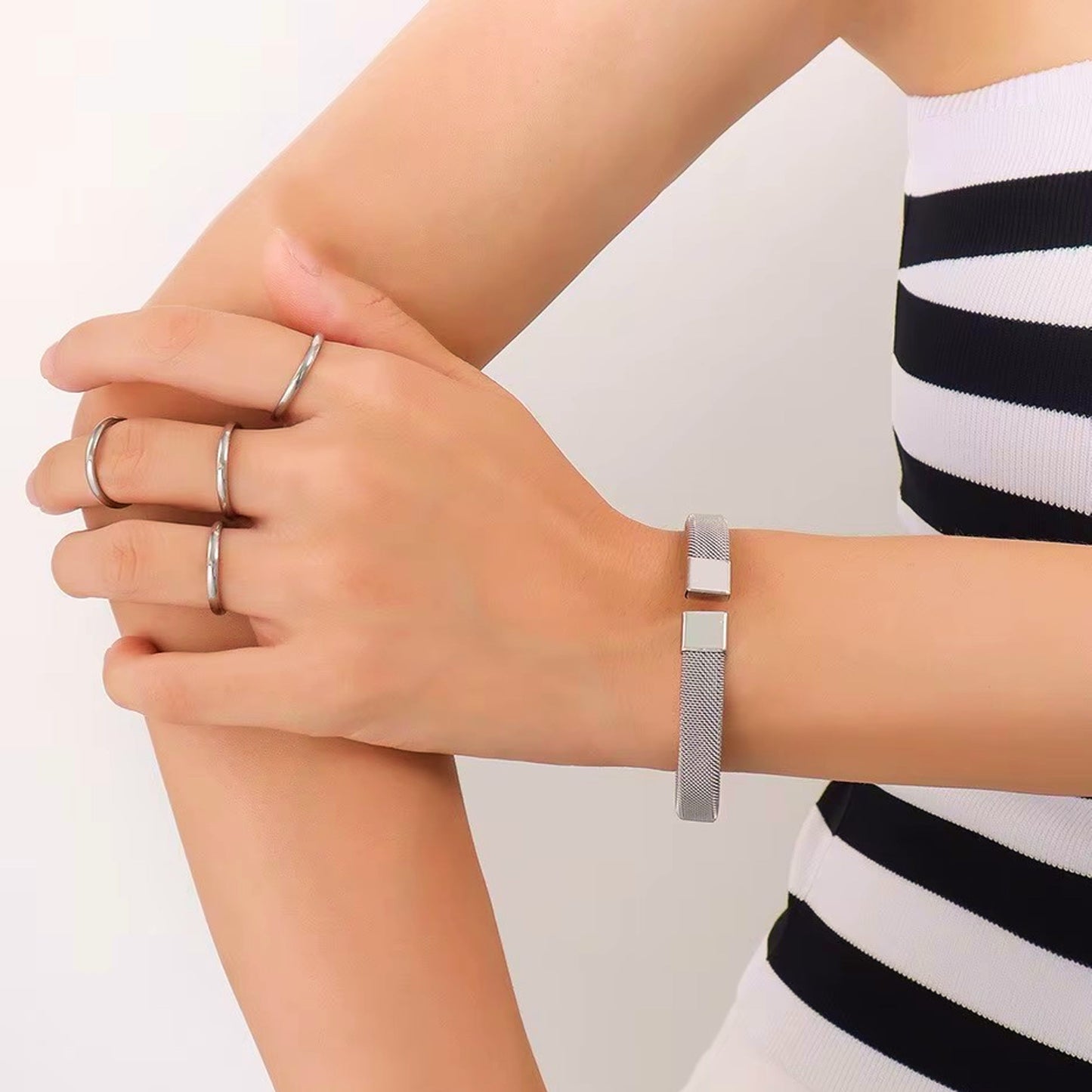 Pulseira Manhattan - em aço inoxidável