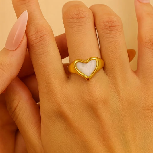Anel Cuore - em aço inoxidável