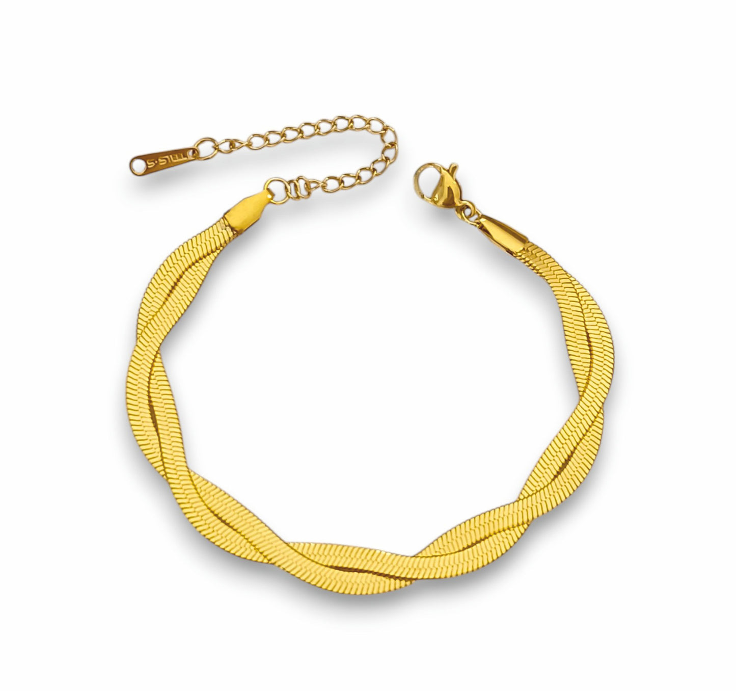 Pulseira Ariel - em aço inoxidável dourado