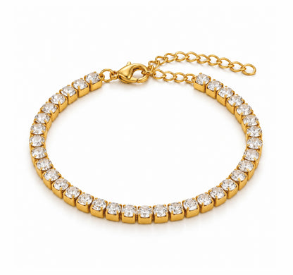 Pulseira Celeste - em aço inoxidável dourado