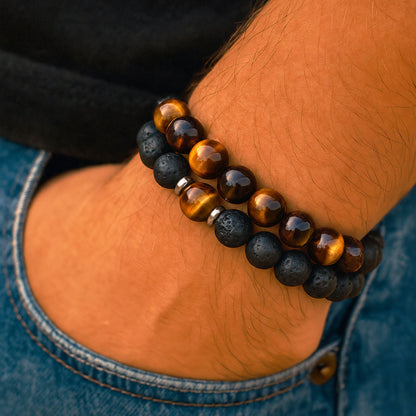 Pulseira Tiger Eye - conjunto