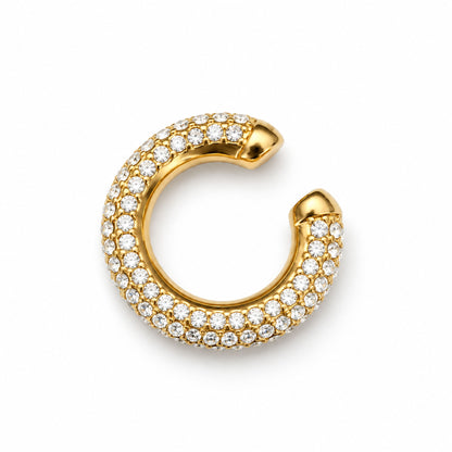 Earcuff Shiny - em aço inoxidável dourado