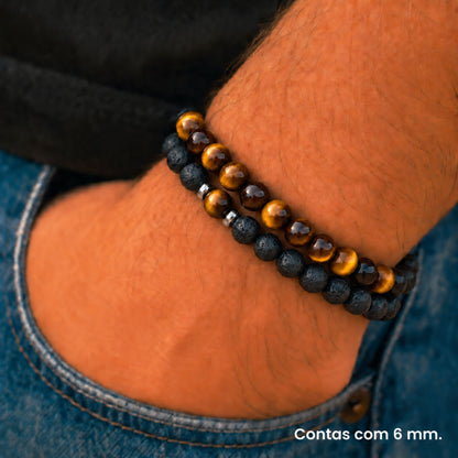 Pulseira Tiger Eye - conjunto