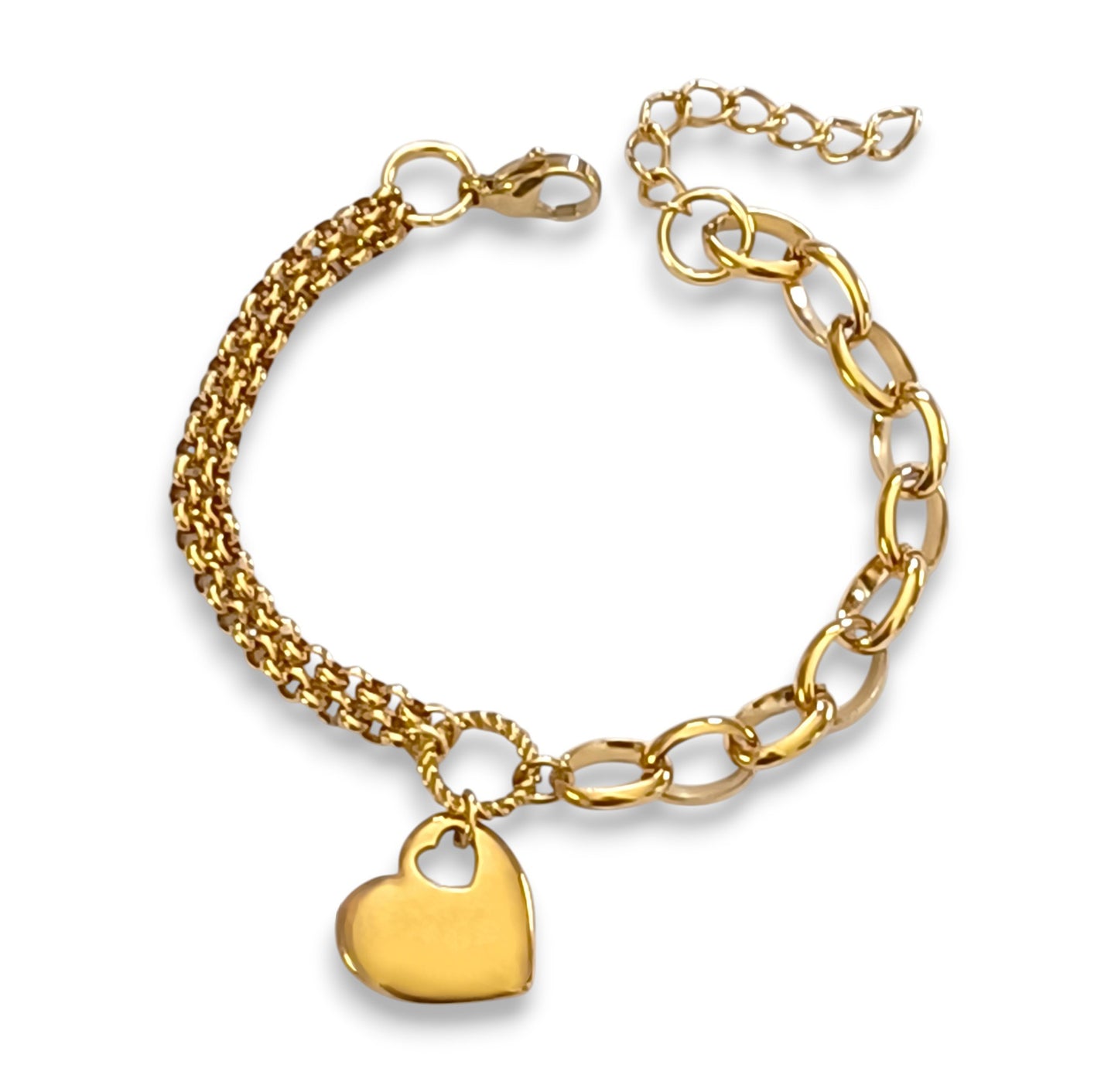 Pulseira Herta - em aço inoxidável dourado