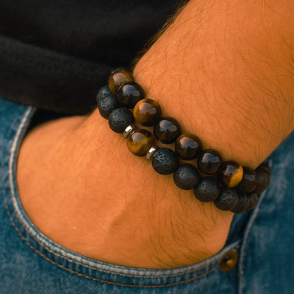 Pulseira Tiger Eye - conjunto