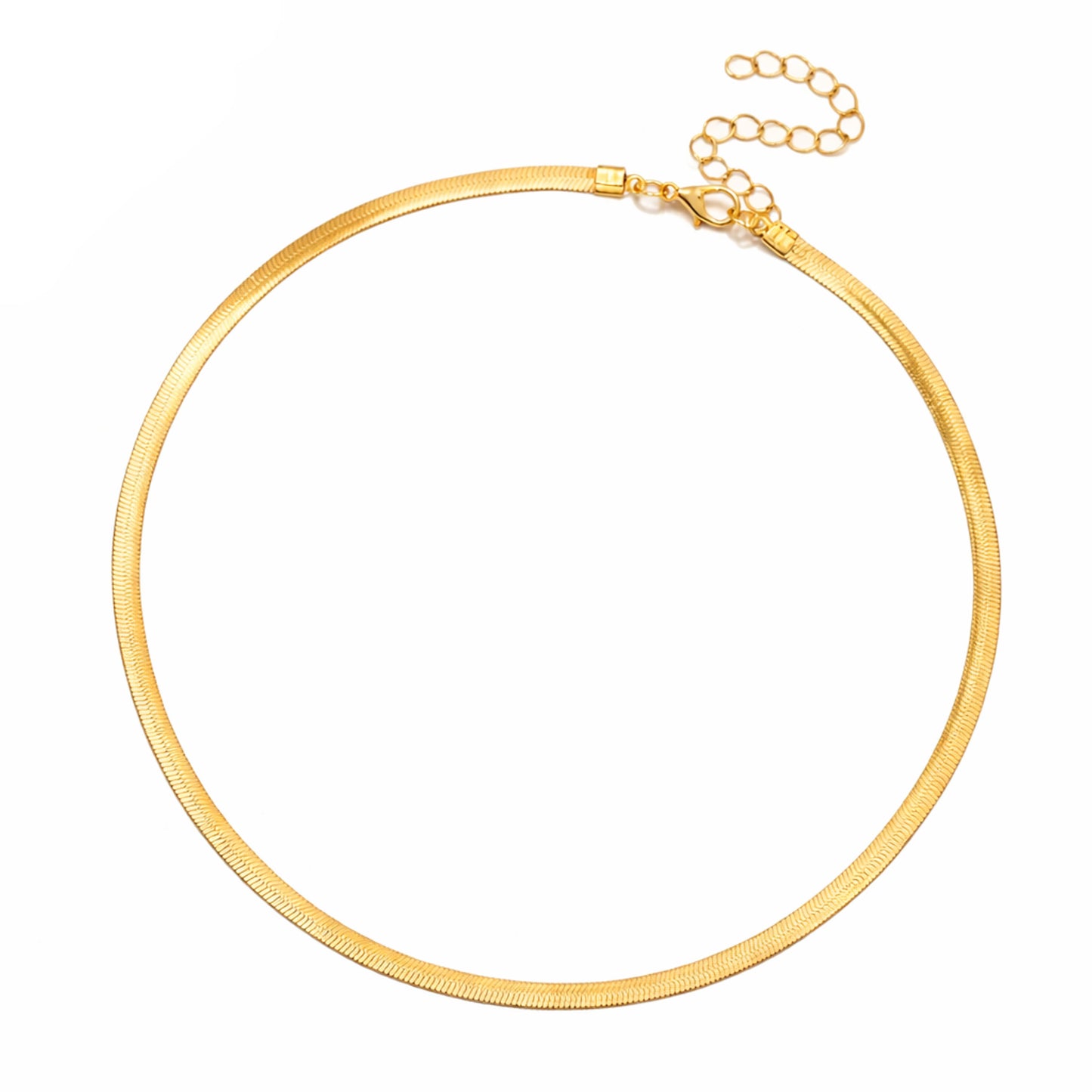 Colar Snake - em aço inoxidável dourado