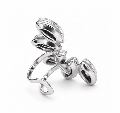 Earcuff Laurel - em aço inoxidável