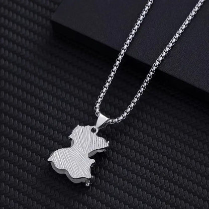 Colar Crystal Bear - em aço inoxidável