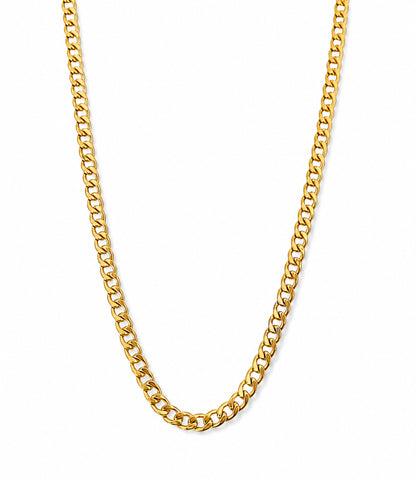 Colar Flamma - em aço inoxidável dourado