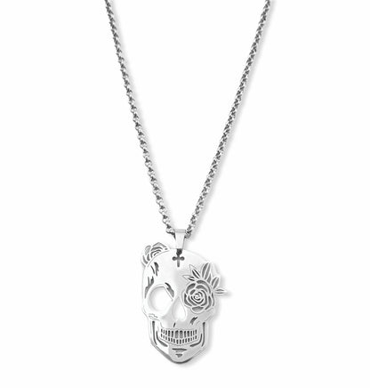 Colar Skull - em aço inoxidável