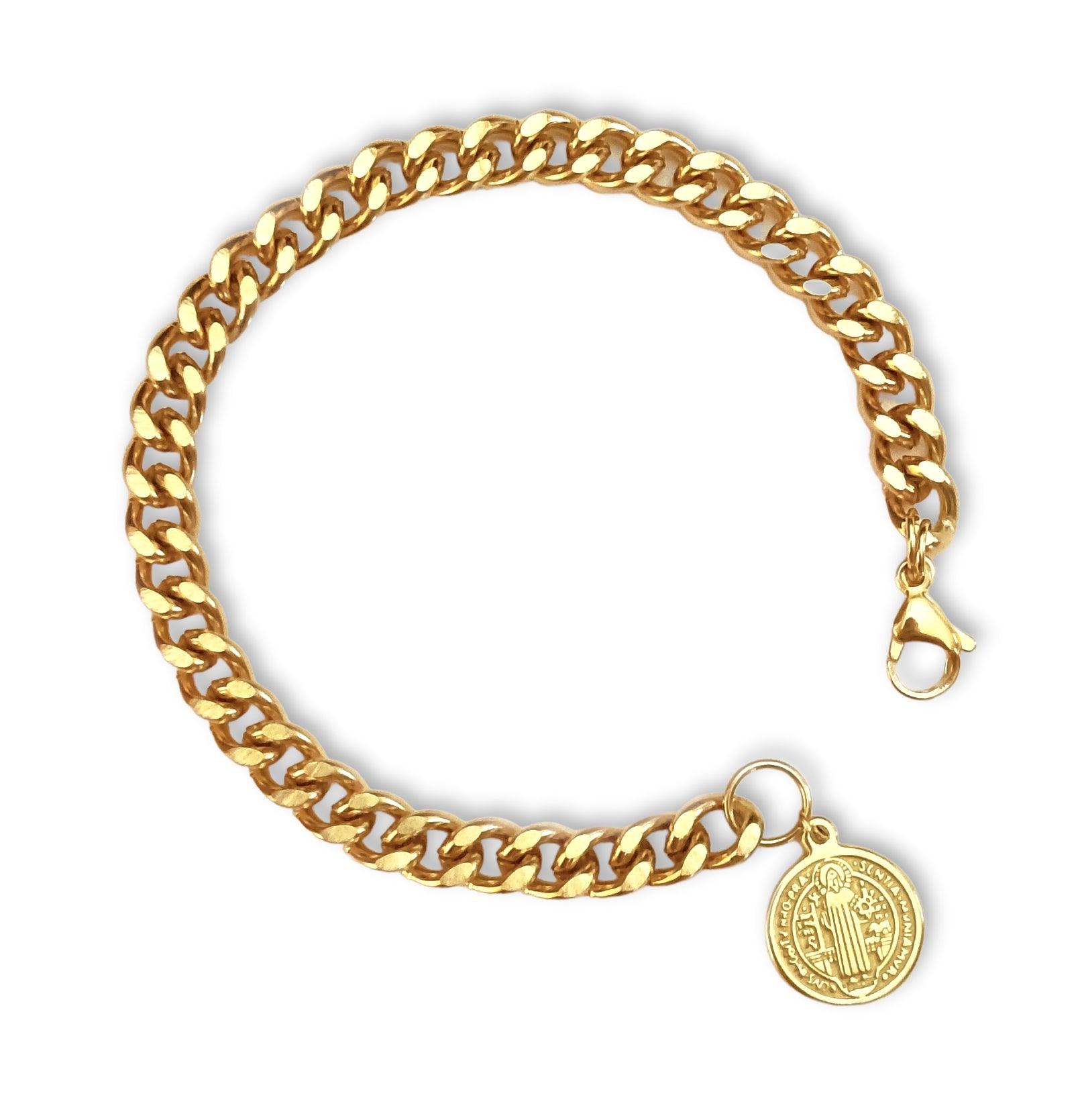 𝗣𝘂𝗹𝘀𝗲𝗶𝗿𝗮 𝗦ã𝗼 𝗕𝗲𝗻𝘁𝗼 - Em Aço Inoxidável Dourado - HALO • store