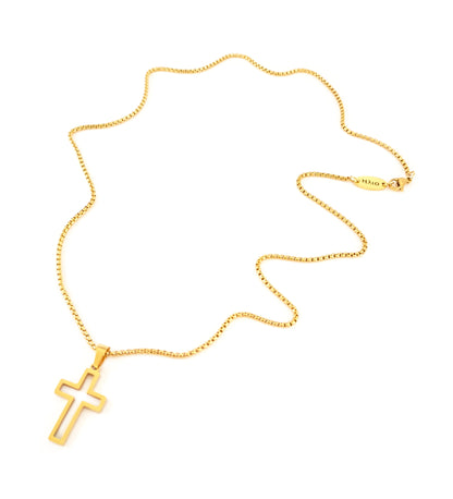 Colar Pollux - em aço inoxidável dourado