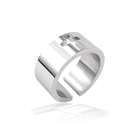 𝗔𝗻𝗲𝗹 𝗖𝗿𝗼𝘀𝘀 - Aço Inoxidável - HALO • store