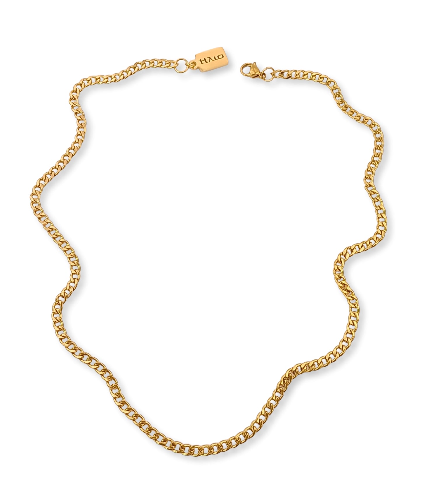 Colar Flamma - em aço inoxidável dourado