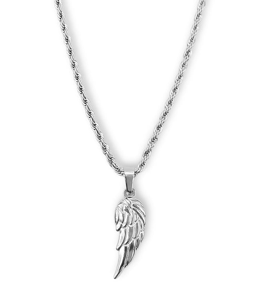 Colar Wing - em aço inoxidável