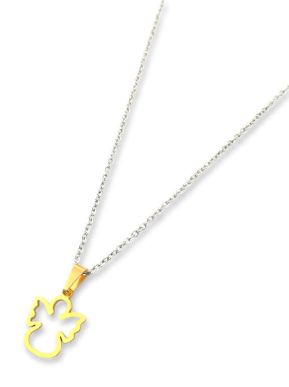 Colar Dina - em aço inoxidável dourado