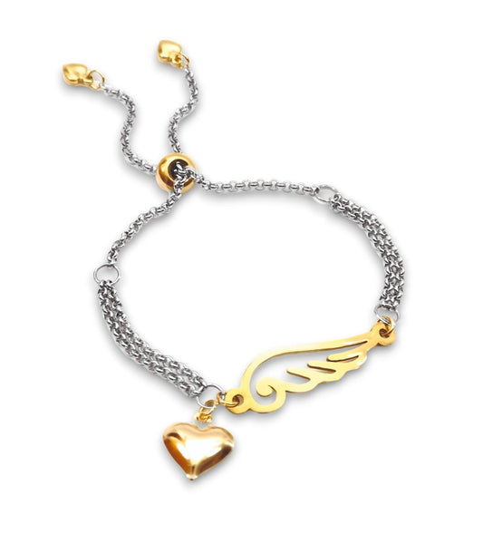 𝗣𝘂𝗹𝘀𝗲𝗶𝗿𝗮 𝗔𝗻𝗴𝗲𝗹 𝗼𝗳 𝗟𝗼𝘃𝗲 𝗚𝗼𝗹𝗱 - Em Aço Inoxidável - HALO • store